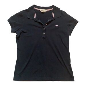 Vineyard Vines Cap Sleeve Y2K Navy Polo Size Medium